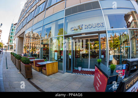 Café Rouge, St Paul's Place, à Sheffield Banque D'Images