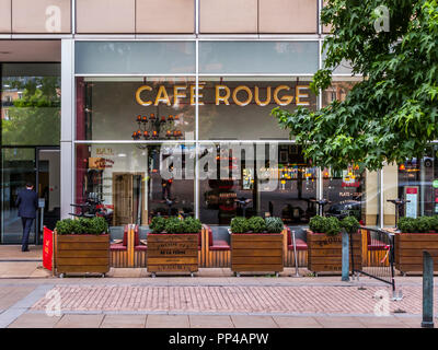 Café Rouge, St Paul's Place, à Sheffield Banque D'Images