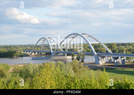 Deux travées du pont routier en Pologne Banque D'Images