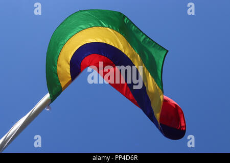 Drapeau de l’île Maurice Banque D'Images