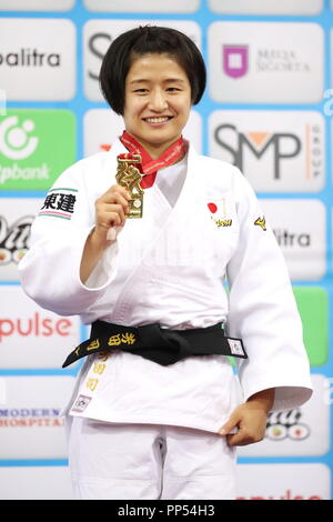 Baku, Azerbaïdjan. 22 Sep, 2018. Tsukasa Yoshida (Japon), Septembre 22, 2018 - Judo : le championnat du monde de judo 2018 Bakou féministe -57kg Award Cérémonie au salle de gymnastique à Baku, Azerbaïdjan. Credit : Sho Tamura/AFLO SPORT/Alamy Live News Banque D'Images