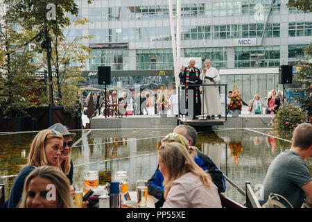 Munich, Allemagne. 22 sept 2018. Célébration du 100e anniversaire de la liberté de la Bavière à l'aéroport de Munich. Credit : Reyes/Alamy Live News Banque D'Images