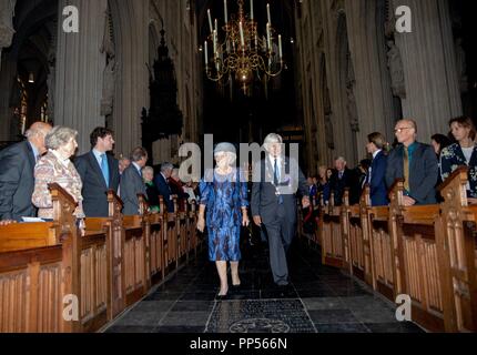 Den Bosch, aux Pays-Bas. 29Th Sep 2018. La princesse Beatrix des Pays-Bas à l'Sint-Janskathedraal à Den Bosch, le 23 septembre 2018, pour assister à un concert de jubilé en l'honneur des 700 ans de l'Illustre Lieve Vrouwe Broederschap (ILVB) Photo : Albert Nieboer/ Pays-Bas OUT/Point de vue OUT | Crédit : dpa/Alamy Live News Banque D'Images