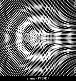 Résumé du cadre de l'onde noire cercle points de trame pour l'élément de conception, de traitement médical, cosmétique Banque D'Images