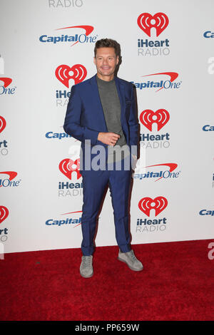 Ryan Seacrest arrive sur le tapis rouge pour l'iHeartRadio Music Festival à Las Vegas, Nevada le 21 septembre 2018. Banque D'Images