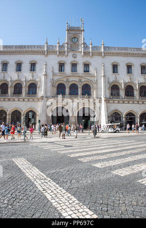 Lisbonne, Portugal gare Rossio à Lisbonne au Portugal Banque D'Images