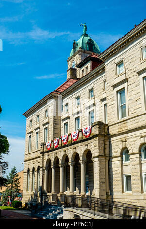 Palais de justice du comté de Rockingham, Court Square, Harrisonburg, Virginie Banque D'Images