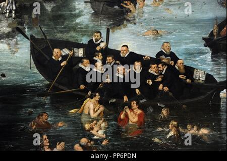 Adriaen Pietersz van de Venne (ch. 1589-1662). Peintre hollandais. La pêche de l'âme, 1614. Détail. Rijksmuseum. Amsterdam. La Hollande. Banque D'Images