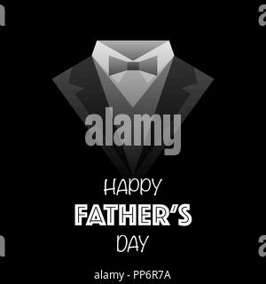 Abstraite noir et blanc logo costume isolé sur fond noir Illustration de Vecteur