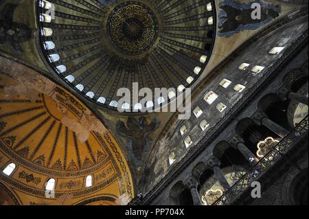 La Turquie. Istanbul. La basilique Sainte-Sophie. L'intérieur. Le Hexapterygon avec Dome (six-winged angel). Banque D'Images