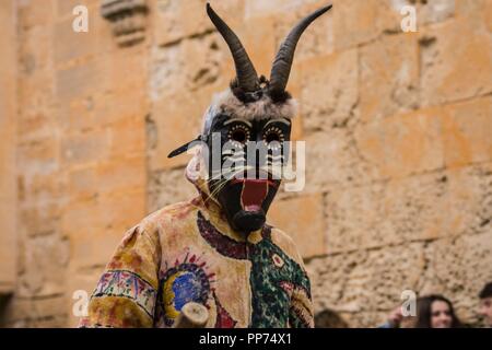 Demonio,baile de los cossiers, baile, majorquin populaires Algaida, Mallorca, Islas Baleares, Espagne. Banque D'Images