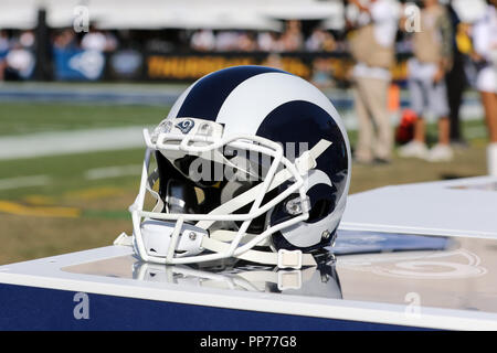 Los Angeles, CA, USA. 29Th Sep 2018. Los Angeles Rams casque lors la NFL Los Angeles Chargers vs Los Angeles Rams au Los Angeles Memorial Coliseum de Los Angeles, Ca, le 23 septembre 2018. Jevone Moore : csm Crédit/Alamy Live News Banque D'Images