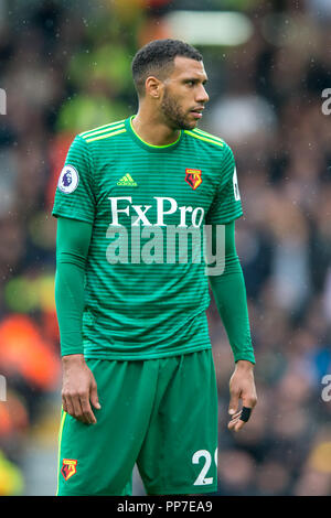 Londres, Royaume-Uni. 22 sept 2018. Étienne Capoue de Watford au cours de la Premier League match entre Fulham et Watford à Craven Cottage, Londres, Angleterre le 22 septembre 2018. Photo par UK Sports Photos. Usage éditorial uniquement, licence requise pour un usage commercial. Aucune utilisation de pari, de jeux ou d'un seul club/ligue/dvd publications. Credit : UK Sports Pics/Alamy Live News Banque D'Images