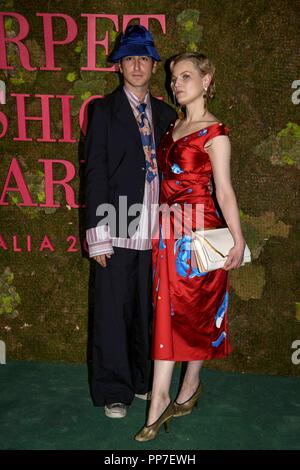 Milan. Tapis Vert Fashion Awards 2018 dans la Photo : Banque D'Images