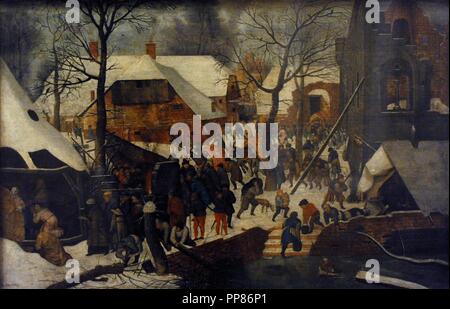 Pieter Brueghel le Jeune (1564-1638). Peintre flamand. Adoration des Mages. Seconde moitié du 16ème siècle. Huile sur toile. Le Musée de l'Ermitage. Saint Petersburg. La Russie. Banque D'Images