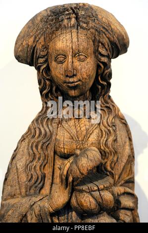 Marie Madeleine. La figure dans le Christianisme. Église de Karlsoy, Troms. 1520's. Détail. Musée historique. Oslo. La Norvège. Banque D'Images