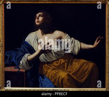 Artemisia Gentileschi (1597-1652). Peintre italien. Marie Madeleine pénitente, ca.1640. Galerie nationale. Oslo. La Norvège. Banque D'Images