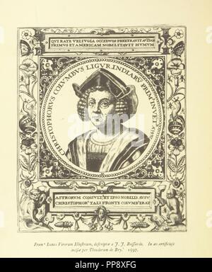 Libre à partir de la page 8 de "la lettre en espagnol de Christophe Colomb, écrit à son retour de son premier voyage, et adressée à Luis del Angel, 15 février-14 mars 1493, annonçant la découverte du Nouveau Monde. Reprod0028. Banque D'Images