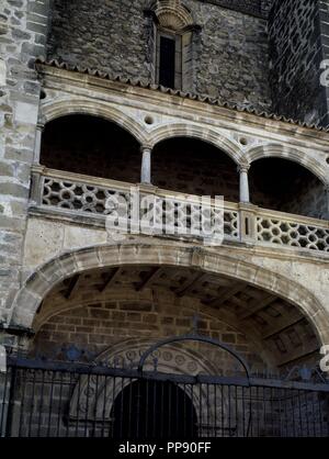 Extérieur - Puerta del Sol - XVI. Auteur : VANDELVIRA ANDRES. Lieu : ÉGLISE DE LA Asunción. Mengibar. JAEN. L'ESPAGNE. Banque D'Images