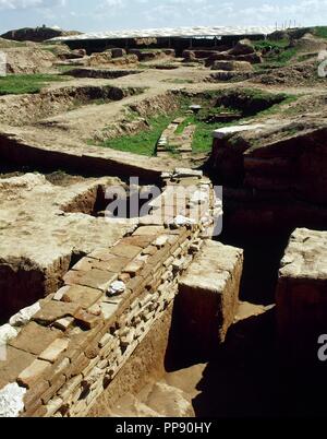 La Mésopotamie. L'Âge du Bronze. Mary (Hariri) dire moderne. L'ancienne ville sémitique. La Syrie. Ruines. Banque D'Images