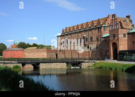 La Suède. Château de Malmö. Construit en 1434 et reconstruit au 16ème siècle en style Renaissance. De l'extérieur. Banque D'Images