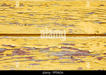 Minable vieille peinture jaune sur la carte Banque D'Images
