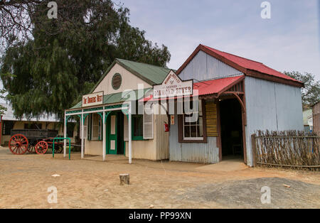 24 septembre 2108 : Les Diggers reste pub et revendeur de diamants l'illustration à la 'Big Hole Museum' à Kimberley, Afrique du Sud. Photo par Dirk Jacobs Banque D'Images