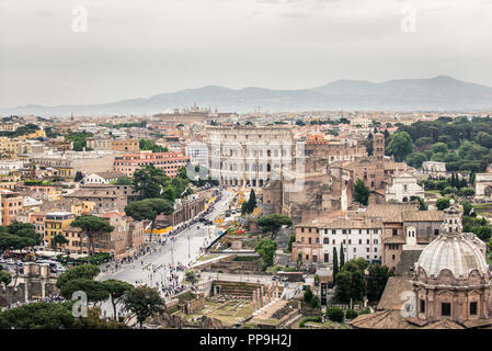 Aerial cityscape de Rome, Italie Banque D'Images