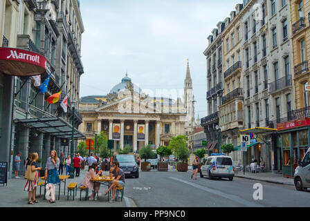 Rue Auguste Orts, à Place de la Bourse, Bruxelles, Belgique Banque D'Images