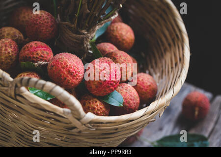 Fresh Fruits litchi Banque D'Images