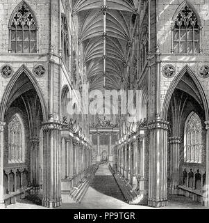 L'Abbaye de Holyrood, Édimbourg, Écosse, 17e siècle Banque D'Images