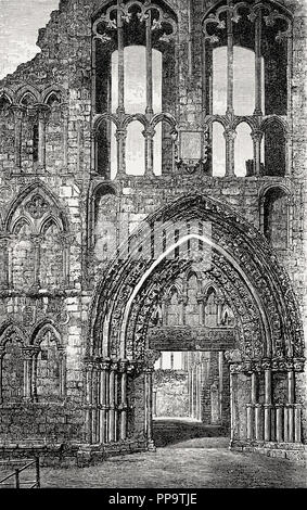 L'Abbaye de Holyrood, Édimbourg, Écosse, 18e siècle Banque D'Images