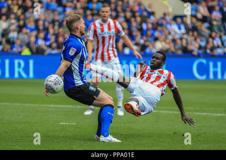 15 septembre 2018, Hillsborough, Sheffield, Angleterre ; Sky Bet EFL Championship, Sheffield Wednesday v Stoke City ; Mame Biram Diouf (18) de Stoke Cit Banque D'Images