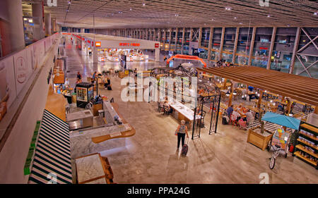 L''aéroport de Milas Bodrum et hall des départs internationaux, province de Mugla, Turquie. Banque D'Images