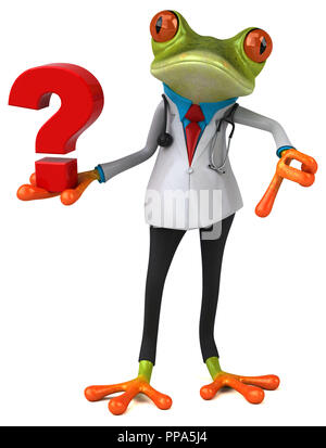 Médecin - Grenouille 3D Illustration Banque D'Images