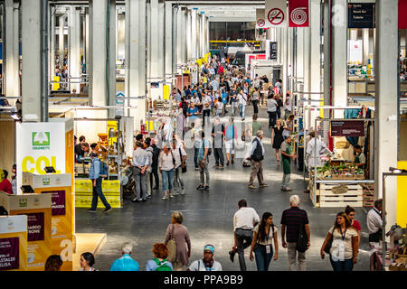 Lingotto Turin Italie 22 septembre 2018 Terra Madre - Salone del Gusto - Banque D'Images