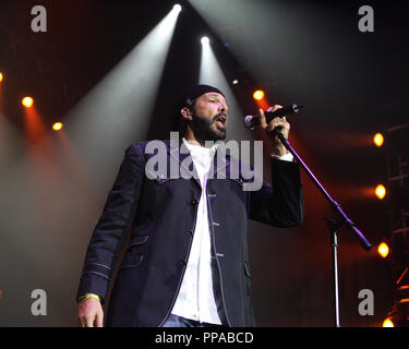 Juan Luis Guerra se produit en concert au Seminole Hard Rock Hotel and Casino à Hollywood, Floride le 26 juin 2009. Banque D'Images