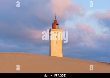 Rubjerg Lighthouse et Dune, Knude, Løkken, Lokken, Nord Jutland, Danemark Banque D'Images