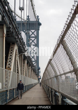 Balade dans Manhattan Bridge Banque D'Images