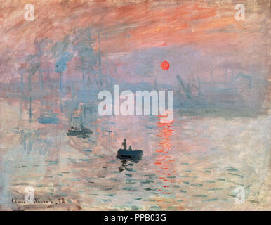 Claude Monet (1840 - 1926). Fondateur de la peinture impressionniste français. Impression, Sunrise (Impression, soleil levant). 1872. Huile sur toile. Musée de Marmottan Monet. Paris. La France. Banque D'Images