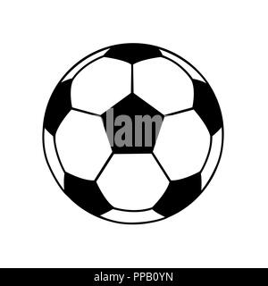 Ballon de football icon isolé sur fond blanc pictogramme soccer ball vector illustration EPS10 Illustration de Vecteur