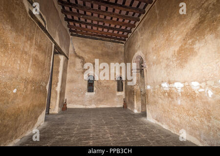 Salle de réception, le château de Fasilidas, Fasil Ghebbi, Royal Enclosure, Gonder, Ethiopie. Site du patrimoine mondial de l'UNESCO Banque D'Images