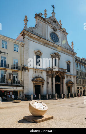 Lisbonne, Portugal - 23 septembre 2018 : Monument aux victimes de pogrom juif le 19 avril 1506 à Lisbonne, Portugal Banque D'Images