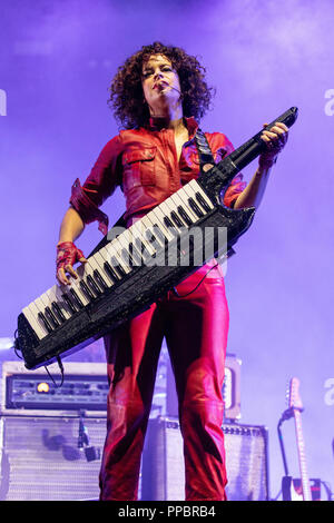 Las Vegas, Nevada, USA. 29Th Sep 2018. Régine Chassagne d'Arcade Fire au cours de la vie est belle musique Festival à Las Vegas, Nevada Crédit : Daniel DeSlover/ZUMA/Alamy Fil Live News Banque D'Images