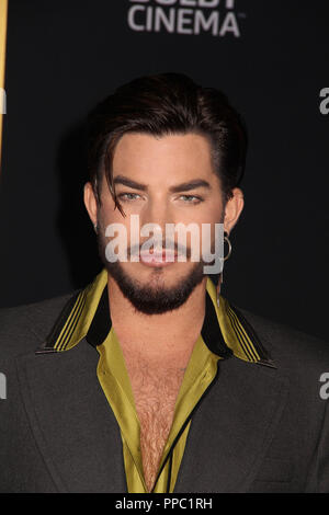 Los Angeles, USA. 24 Sep 2018. Adam Lambert 09/24/2018 Le Los Angeles Premiere d 'une étoile est née", tenue au Shrine Auditorium & Expo Hall à Los Angeles, CA Photo : Cronos/Hollywood News Crédit : Cronos/Alamy Live News Banque D'Images