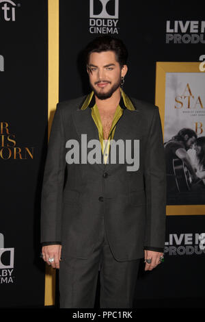 Los Angeles, USA. 24 Sep 2018. Adam Lambert 09/24/2018 Le Los Angeles Premiere d 'une étoile est née", tenue au Shrine Auditorium & Expo Hall à Los Angeles, CA Photo : Cronos/Hollywood News Crédit : Cronos/Alamy Live News Banque D'Images