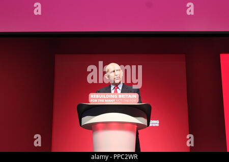 Liverpool, Royaume-Uni. 24 Sep 2018. La conférence du Parti du travail Banque D'Images