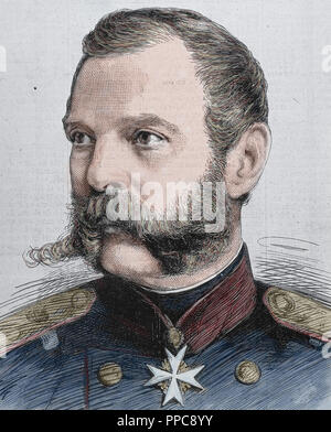 Alexandre II (1818-1881). Tsar de Russie (1855-1881). La gravure. Banque D'Images