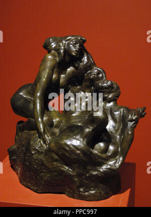 Auguste Rodin (1840-1917). Le sculpteur français. Le Penseur. Le ...