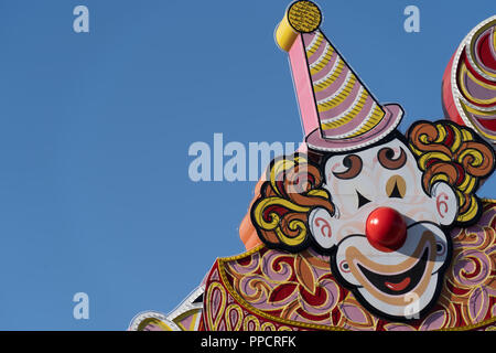 Close up de la vue artistique Circus Circus Hotel and Casino Las Vegas sign in Banque D'Images